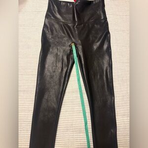SPANX Women's Black Faux Leather Leggings